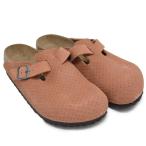 ビルケンシュトック BIRKENSTOCK サンダル メンズ レディース Boston ボストン Emboss Dots エンボスドットスエード バーントオレンジ 1027100