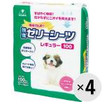 ショッピングゼリー 【ケース販売】脱臭ゼリーシーツ レギュラー 100枚×4袋