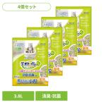 (4個セット)ユニチャーム 取替サンド デオトイレ 消臭・抗菌サンド 慣れやすい小粒 3.8L unicharm