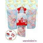  "Семь, пять, три" кимоно три лет для . ткань * пальто комплект . белый красный * бледно-голубой серия /.* Sakura * классика рисунок (. перо рисунок )[155]