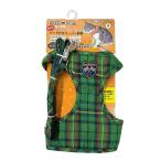 クーポン有) 訳あり ポンポリース 猫用胴輪 リード付スーパー胴輪 ナスカン・セーフティロック付き ４号 グリーン 猫用 4920052960625 AME