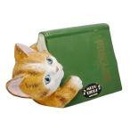 クーポン有) 訳あり 1点限り 陶器 オルゴール ブック猫 曲/メモリー 日本製 店舗展示品 加藤工芸 アンティーク風 ねこ AS60