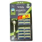 シック ハイドロ5 プレミアム 敏感肌用 Schick Hydro5 本体 刃付き +替刃16個 5枚刃 大容量 アロエ&ビタミンE配合 メンズ カミソリ コストコ