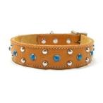 ハンドメイドレザー首輪犬の首輪/ペット首輪/本革/お散歩犬グッズ