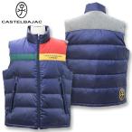 カステルバジャック カラフル ダウンベスト 23713-124 ネイビー 59 castelbajac アウター ジャケット ゴルフ 送料無料 アウトレット