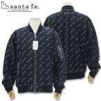 サンタフェ オリジナルロゴ ジャガード デニム MA-1 ブルゾン 54 サイズ 4L サイズ 244-52451 244-52401 santafe 長袖 メンズ 24AW