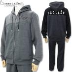 サンタフェ SANTAFE カールフリース ロゴエンボスダンボール切替ブルゾン＆ショガーパンツセットアップ 254-84801 254-84803 上下セット ブラック グレー 25AW