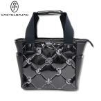 ショッピングトートバック カステルバジャック モノグラム エナメル カートバッグ 40サイズ ブラック 7235481352 ゴルフ バック castelbajac 秋冬 26SS