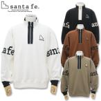 サンタフェ WFロゴ 刺しゅう ハーフジップ トレーナー  50 52 サイズ LL 3L サイズ 82413 santafe 長袖 メンズ 24AW