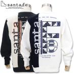 ショッピングサンタ サンタフェ トレーナー 85152 4L santafe 刺繍 ホワイト ベージュ 54 ブラック WF ダブルフェイス