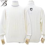 ＼訳アリ／バーニヴァーノ ジャガード ライオンデザイン クルーネック ニット Lサイズ BAW-JSW3825 ホワイト セーター 秋冬