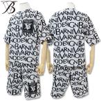 ＼今なら帽子プレゼント！！／バーニヴァーノ BARNI VARNO 限定モデル 胸ポケット モノグラム パイル セットアップ  ホワイト BSS-PTS5546 メンズ 26SS