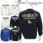 超定番 サンタフェ WFバックアップリケトレーナー 48/50/52/54サイズ L LL 3L 4L 84419 83199 81101 santafe ダブルフェイス 刺しゅう メンズ 25SS
