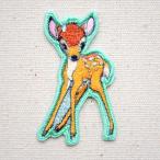 ワッペン アイロン おしゃれ 刺繍 シールワッペン バンビ 名前 作り方 D01Y0740 ハンドメイド アップリケ タグ ハンドメイドタグ アイロンワッペン 手芸