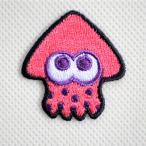 ワッペン アイロン おしゃれ 刺繍 ワッペン スプラトゥーン2 ネオピンク イカ TOS001 ゲーム キャラクター