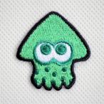ワッペン アイロン おしゃれ 刺繍 ワッペン スプラトゥーン2 ネオグリーン イカ TOS002 ゲーム キャラクター