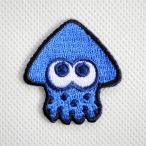 ワッペン アイロン おしゃれ 刺繍 ワッペン スプラトゥーン2 ライトブルー イカ TOS003 ゲーム キャラクター