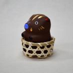 平成31年(2019年)干支　亥　かご入り　日本のお土産西会津張子