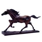 ショッピング置物 干支置物　午年　馬　置物｜　躍駿　台付　｜村田宏作　鉄製　【高岡銅器　置物】2026年　令和８年　午　置物　