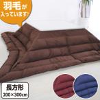 羽毛こたつ布団 ホワイトダウン85％ 長方形特大：200×300cm