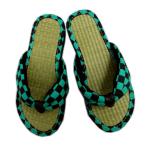 Yahoo! Yahoo!ショッピング(ヤフー ショッピング)サンダル 草履 本畳 たたみ イグサ キッズ 緑黒市松 16.5ｃｍ 18ｃｍ 19.5ｃｍ 21ｃｍ 浴衣 甚平 子供用 鬼滅の刃風