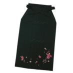  hakama. серп кама одноцветный вышивка . зеленый цвет земля двухцветная сакура ..S M L LL церемония окончания женский покупка маленький размер большой 