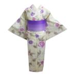 浴衣綿絽銀ラメ入グラデーション半巾...