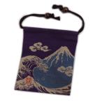Yahoo! Yahoo!ショッピング(ヤフー ショッピング)小平巾着 小物入れ 和柄 日本製 紫色地富士山 男性 女性用 開運亭 着物 浴衣
