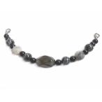  перо тканый шнур. клетка шнурок мужской мужчина натуральный камень серый белый чёрный 