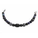  перо тканый шнур. клетка шнурок мужской мужчина натуральный камень чёрный серый голубой 