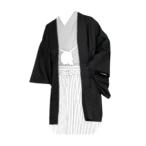 [ перевод есть немного с дефектом ] перо тканый. клетка одиночный товар мужской мужчина . форма земля узор ввод чёрный S(160~165cm). есть для ... мужской 