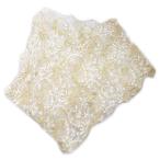 帯揚げ 帯上げ レース 金糸入り 花柄地模様 金白 日本製 振袖 成人式 帯あげ 振袖用 着物