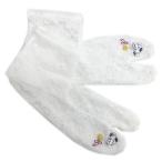  tabi гонки стразы вышивка стрейч кошка колокольчик белый свободный 22~24.5cm сделано в Японии кимоно юката кимоно с длинными рукавами день совершеннолетия церемония окончания hakama женский белый цвет кошка рисунок .. кошка 