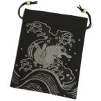  flat мешочек бардачок мужской мужчина юката кимоно . вытащенный мир рисунок чёрный цвет земля волна ...