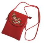  сумка небольшая сумочка плечо мир рисунок красный цвет земля вышивка возможно . цветок застежка-молния кимоно юката женский Kids 