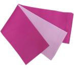 半巾帯 半幅帯 長尺 ロング リバーシブル 無地 日本製 赤紫色薄紫ピンク 浴衣 卒業式 袴下帯
