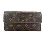 ショッピングLOUIS LOUIS VUITTON ルイ・ヴィトン ポルトモネビエカルトクレディ 長財布 モノグラムキャンバス ブラウン レディース【中古】【送料無料】