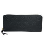ショッピングヴィトン 美品 LOUIS VUITTON ルイ・ヴィトン アンプラント ジッピーウォレット M61864 長財布 モノグラムキャンバス ブラック レディース【中古】【送料無料】