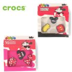 クロックス ジビッツ アクセサリー ディズニー ミッキーマウス ミニー カスタマイズ チャーム 飾り かわいい MICKEY MINNIE JIBBITZ F16 3PK 6740 6741 crocs