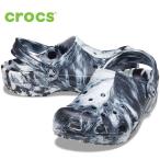 ショッピングクロックス レディース クロックス サンダル メンズ レディース クラシック マーブル クロッグ CROCS CLASSIC MARBLED CLOG 206867 ホワイト ブラック シューズ 軽量