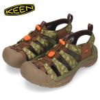 キーン メンズ サンダル ニューポート レトロ × スモーキーベア サボ 軽い KEEN 1027452 オリーブ Smokey Bear/Milit