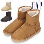 GAP ギャップ ムートンブーツ レディース 撥水 ボア 暖かい ブラック 黒 ブラウン ベージュ GPL32353 ショートブーツ 靴 秋 冬