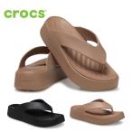 【爆買】クロックス サンダル レディース crocs ゲッタウェイ プラットフォーム フリップ 209410 靴 トングサンダル ビーチサンダル 軽量