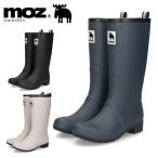 ショッピング長靴 レディース モズ レインブーツ 長靴 レディース 雪 防水ブーツ ロング MOZ 8035 黒 ネイビー アイボリー スノーブーツ 防寒 あったかい