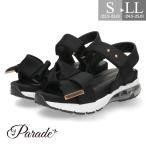 サンダル レディース 靴 スポーツサンダル 厚底 エアクッション ストラップ スポサン リボンデザイン 歩きやすい パレード 1083WK Parade