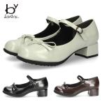 byあしながおじさん おでこ バレエパンプス レディース パンプス メリージェーン 4cm ヒール ストラップ かわいい 歩きやすい 痛くない 8710625