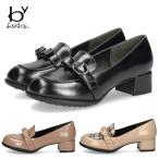 ｂｙ あしながおじさん おでこモカパンプス レディース ローファー パンプス 710623 靴 ローカット モカシューズ 太ヒール クッション 歩きやすい