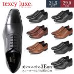 テクシーリュクス texcy luxe ビジネスシューズ 本革 メンズ 幅広 甲高 3E ストレートチップ プレーントゥ スリッポン ビット 消臭 通気性 軽量 セール