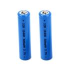 「washodo」単四形 リチウム充電式 充電池 10440 3.7V 320mAh 安心保証付き 2本セット「800-0037-02C」