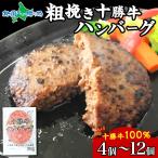 北海道 十勝牛 手ごねハンバーグ 200g (4/8/12個)牛100% 国産牛 牛肉 ハンバーグ 冷凍 惣菜 小分け 冷凍 牛肉100% 大きい 国産